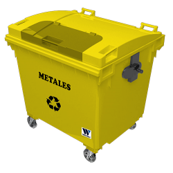 CONTENEDOR CON 4 RUEDAS WEBER 1100 L DOBLE TAPA (NO HAY STOCK) CONTENEDOR CON 4 RUEDAS WEBER 1100 L DOBLE TAPA (NO HAY STOCK)